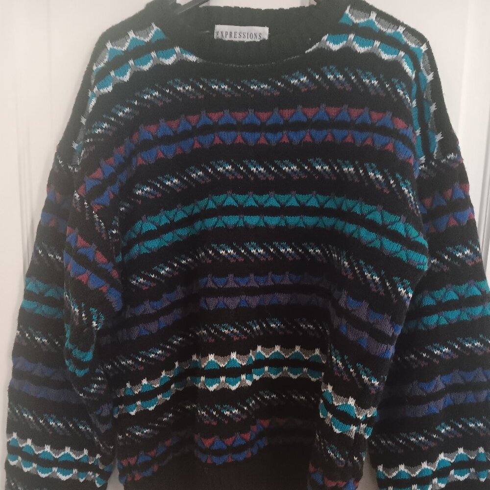 Vintage 90s Colorful Sweater
